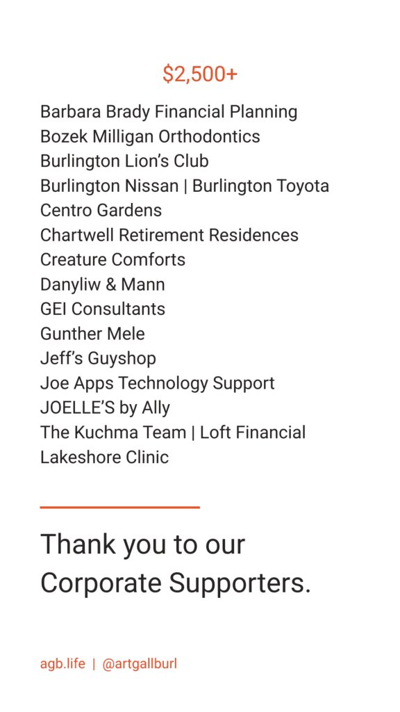 Image for Q4 2026 - Corporate Supporters - $2500